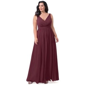 Azazie Kora Cabernet Bridesmaids Dress